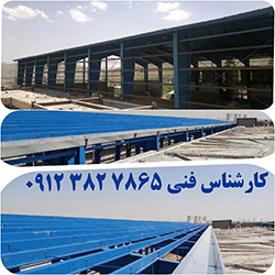 اجرای پوشش سقف ساندویچ پانل در سازه صنعتی