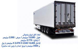 اتاق یخچالی تریلی ماموت